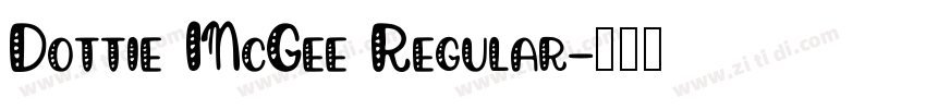 Dottie McGee Regular字体转换